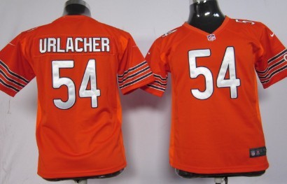 Kids Nike NLF Game Jersey Chicago Bears #54 Brian Urlacher Orange 