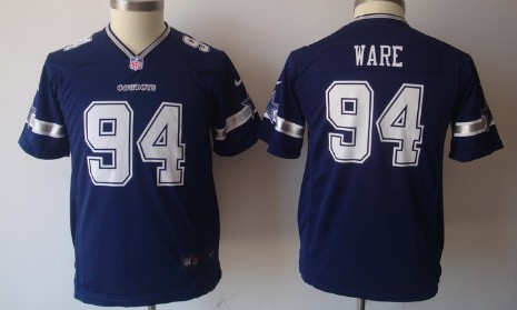 Kids Nike NLF Game Jersey Dallas Cowboys #94 DeMarcus Ware Blue 