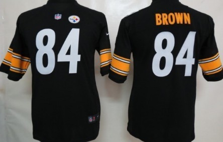 Kids Nike NFL Game Jersey  Pittsburgh Steelers #84 Antonio Brown Black 