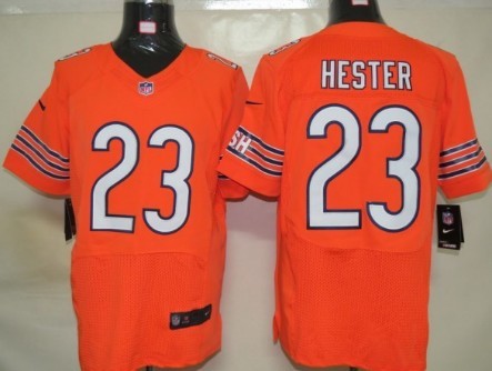 Men's Chicago Bears Retired Player #23 Devin Hester Orange Nik Elite Jersey