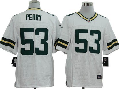 Nike Green Bay Packers #53 Nick Perry White Elite Jersey
