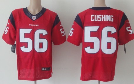 Mens Nike Houston Texans #56 Brian Cushing Red Elite Jersey