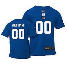 Boys Nike New York Giants Customized Game Team Color Jersey