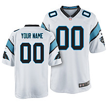 Nike Carolina Panthers Youth Customized Game White Jersey