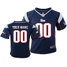 Boys Nike New England Patriots Customized Game Team Color Jersey