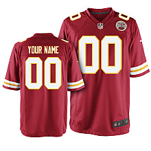 Nike Kansas City Chiefs Youth Customized Game Team Color Jersey