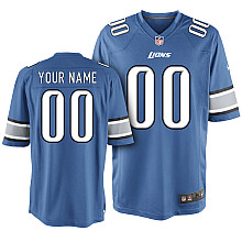 Nike Detroit Lions Youth Customized Game Team Color Jersey