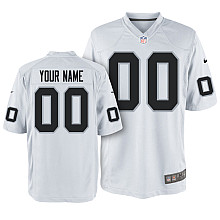 Nike Oakland Raiders Youth Customized Game White Jersey