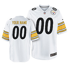 Nike Pittsburgh Steelers Youth Customized Game White Jersey