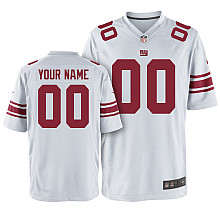 Nike New York Giants Youth Customized White Jersey