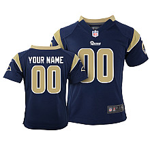 Youth  Nike St. Louis Rams Customized Game Team Color Jersey