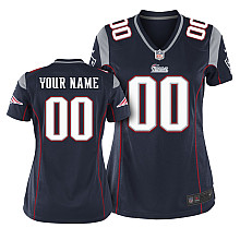 Women's Nike New England Patriots Customized Game Team Color Jersey