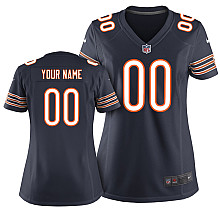 Women's Nike Chicago Bears Customized Game Team Color Jersey