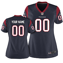 Women's Nike Houston Texans Customized Game Team Color Jersey