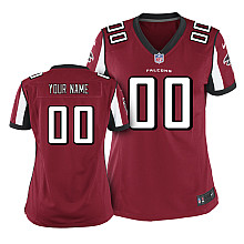 Women's Nike Atlanta Falcons Customized Game Team Color Jersey