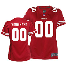 Women's Nike San Francisco 49ers Customized Game Team Color Jersey