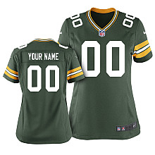 Women's Nike Green Bay Packers Customized Game Team Color Jersey