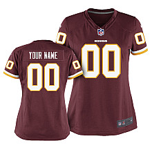 Women's Nike Washington Redskins Customized Game Team Color Jersey