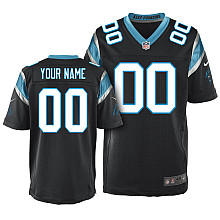 Men's Nike Carolina Panthers Customized Elite Team Color Jersey (40-60)