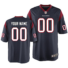 Men's Nike Houston Texans Customized Game Team Color Jersey (S-4XL)