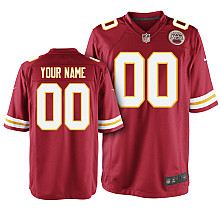 Men's Nike Kansas City Chiefs Customized Game Team Color Jersey (S-4XL)