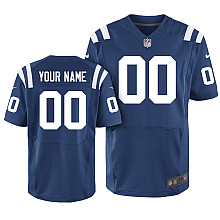 Men's Nike Indianapolis Colts Customized Elite Team Color Jersey (40-60)