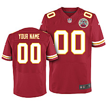 Men's Nike Kansas City Chiefs Customized Elite Team Color Jersey (40-60)