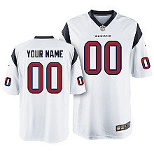 Men's Nike Houston Texans Customized Game White Jersey (S-4XL)