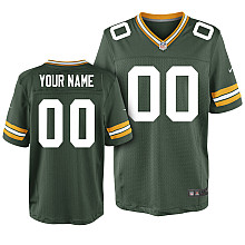 Men's Nike Green Bay Packers Customized Elite Team Color Jersey (40-60)