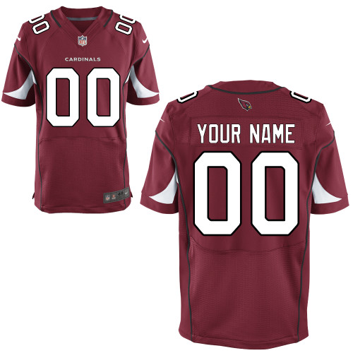 Men's Nike Arizona Cardinals Customized Elite Team Color Jersey (40-60)