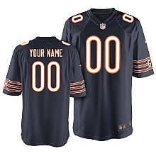 Men's Nike Chicago Bears Customized Game Team Color Jersey (S-4XL)
