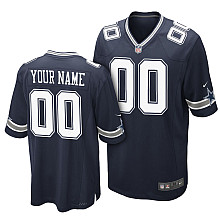 Men's Nike Dallas Cowboys Customized Game Team Color Jersey (S-4XL)