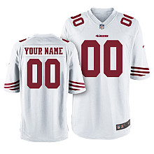 Men's Nike San Francisco 49ers Customized Game White Jersey (S-4XL)