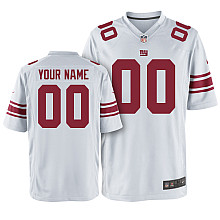 Men's Nike New York Giants Customized Game White Jersey (S-4XL)