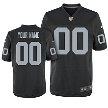 Men's Nike Oakland Raiders Customized Elite Team Color Jersey (40-60)