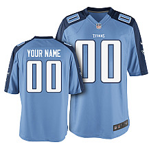 Men's Nike Tennessee Titans Customized Game Team Color Jersey (S-4XL)
