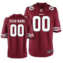 Men's Nike San Francisco 49ers Customized Game Team Color Jersey (S-4XL)