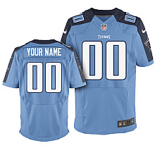 Men's Nike Tennessee Titans Customized Elite Team Color Jersey (40-60)
