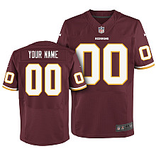 Men's Nike Washington Redskins Customized Elite Team Color Jersey (40-60)