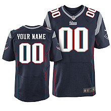 Men's Nike New England Patriots Customized Elite Team Color Jersey (40-60)