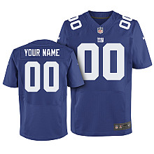 Men's Nike New York Giants Customized Elite Team Color Jersey (40-60)