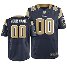 Men's Nike St. Louis Rams Customized Elite Team Color Jersey (40-60)