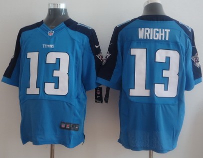 Nike Tennessee Titans #13 Kendall Wright Light Blue Elite Jersey