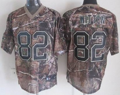 Mens Nike NFL Elite Jersey Dallas Cowboys #82 Jason Witten Camo 