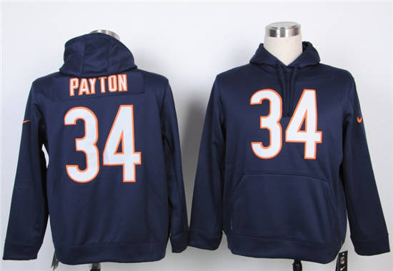 Chicago Bears #34 Walter Payton  Nike hoody blue