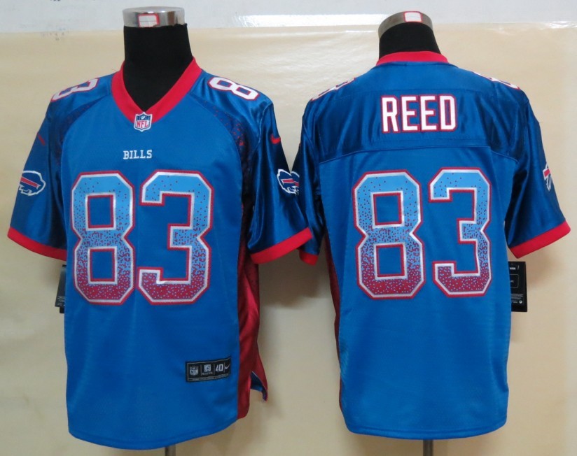 Men's Buffalo Bills #83 Reed Nike Drift Fashion Blue Elite Jerseys