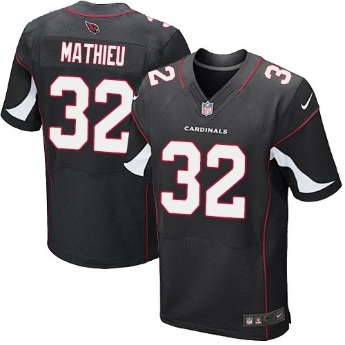 Men's Nik Elite Jersey Arizona Cardinals #32 Tyrann Mathieu Black