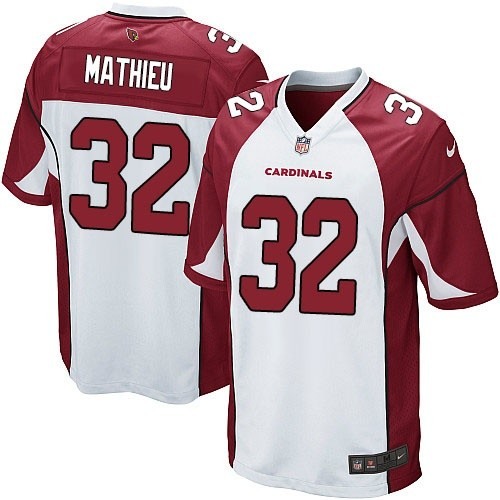 Men's Nik Elite Jersey Arizona Cardinals #32 Tyrann Mathieu White