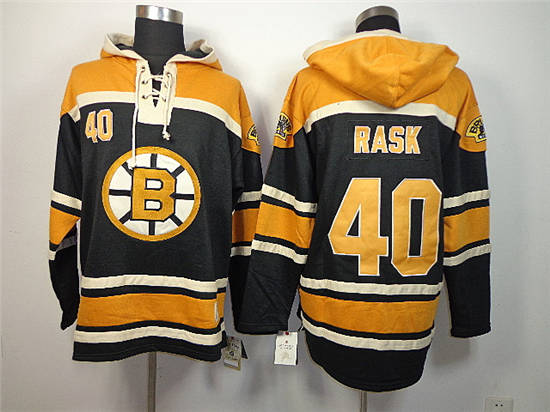 Boston Bruins #40 Tuukka Rask Black Old Time Hockey hoodies