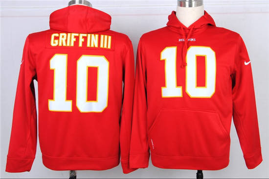 Washington Redskins #10 Robert Griffin III  Nike hoody Red